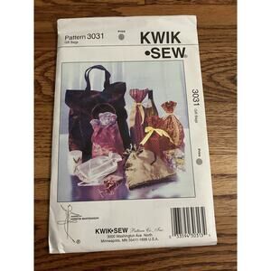 Kwik Sew Gift Bags Sewing Pattern 3031 - UNCUT